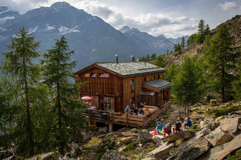 The Europahutte on the Haute Route