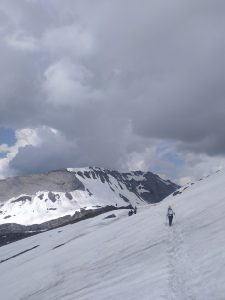 TMB 2023 Conditions, climb up to Col du Bonhomme