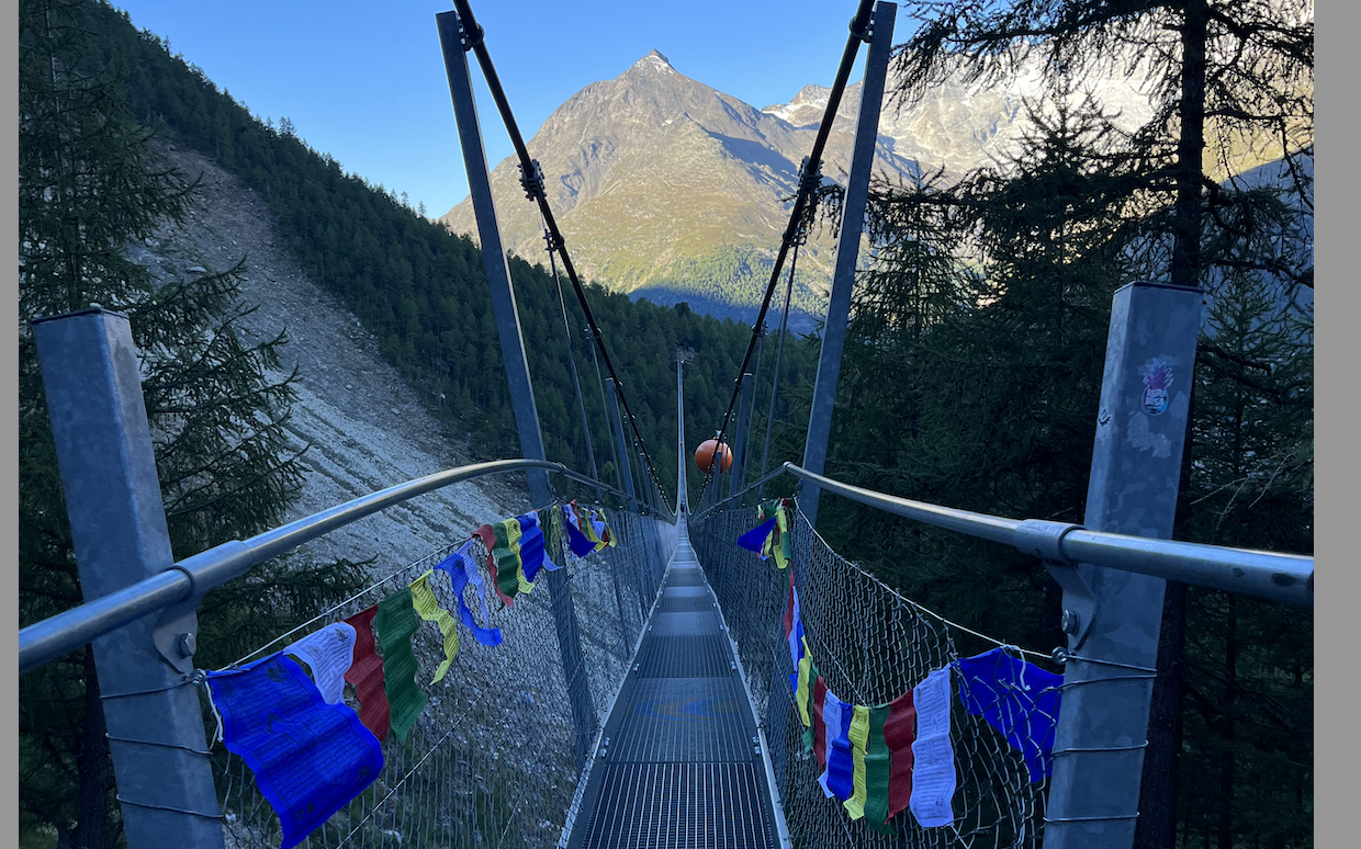 Charles kuonen suspension bridge
