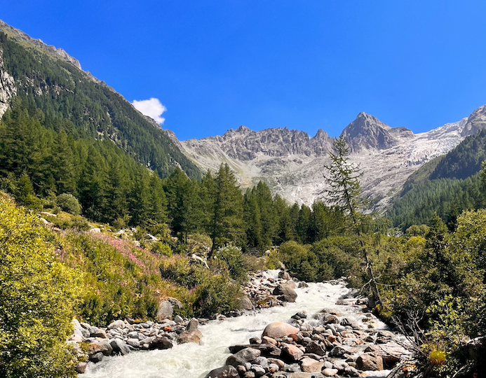 Arpette valley on the Tour du Mont Blanc