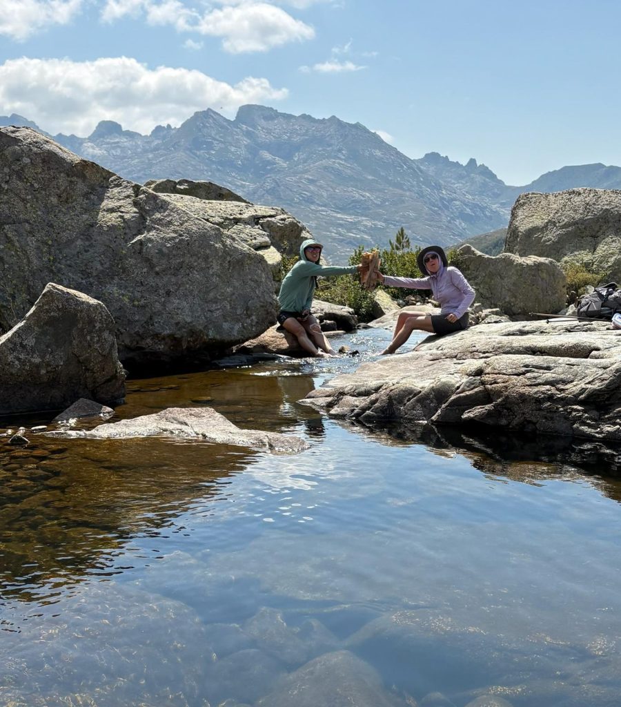 Wild swim corsica! Hiking in heat