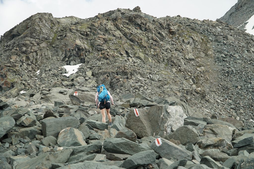 Boulder field on the Haute Route