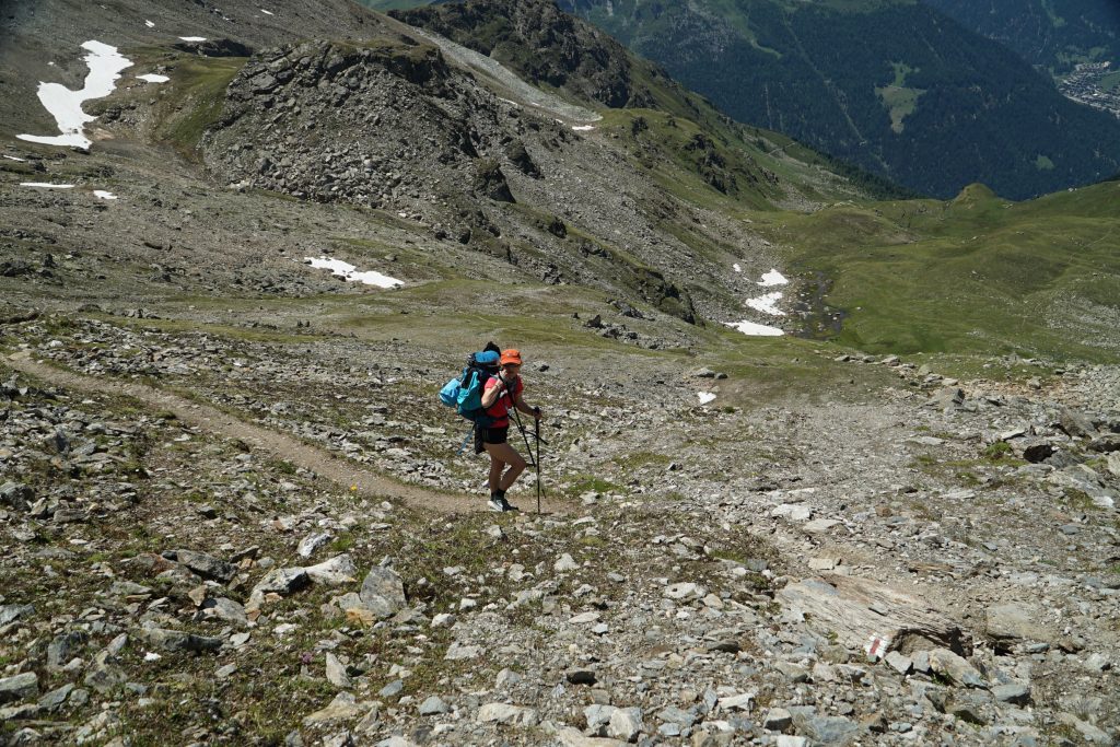 Rough, rugged trails on the Haute Route