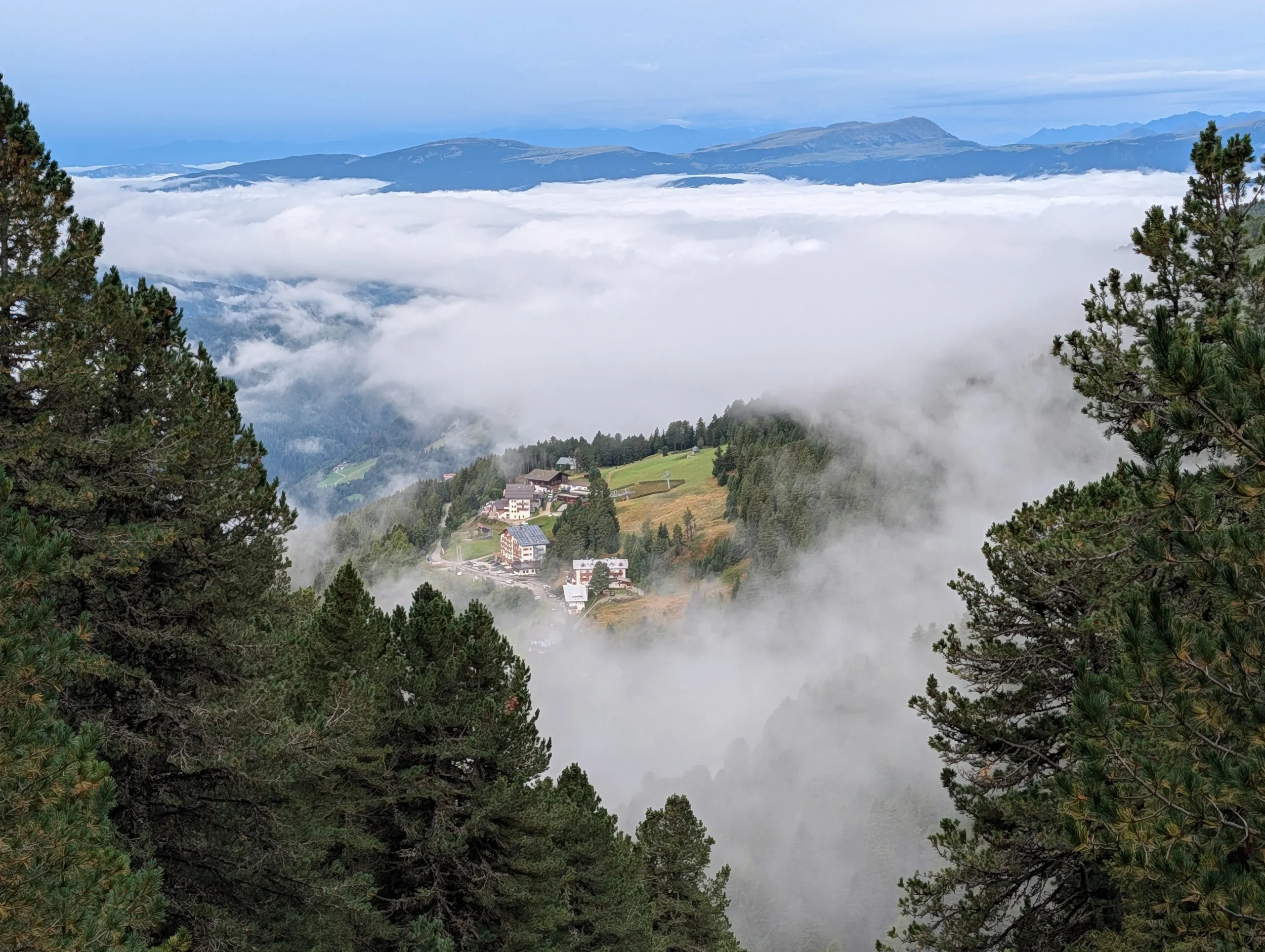 Rifugio Scciare near Brixen at the start of the Alta Via 2 hike in the Dolomites
